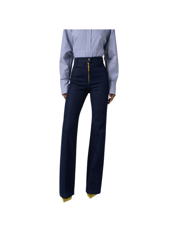 Elisabetta Franchi jeans con zip gioiello
