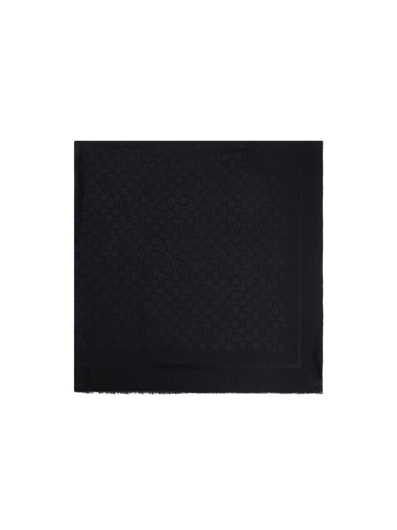 Elisabetta Franchi sciarpa con pattern logo