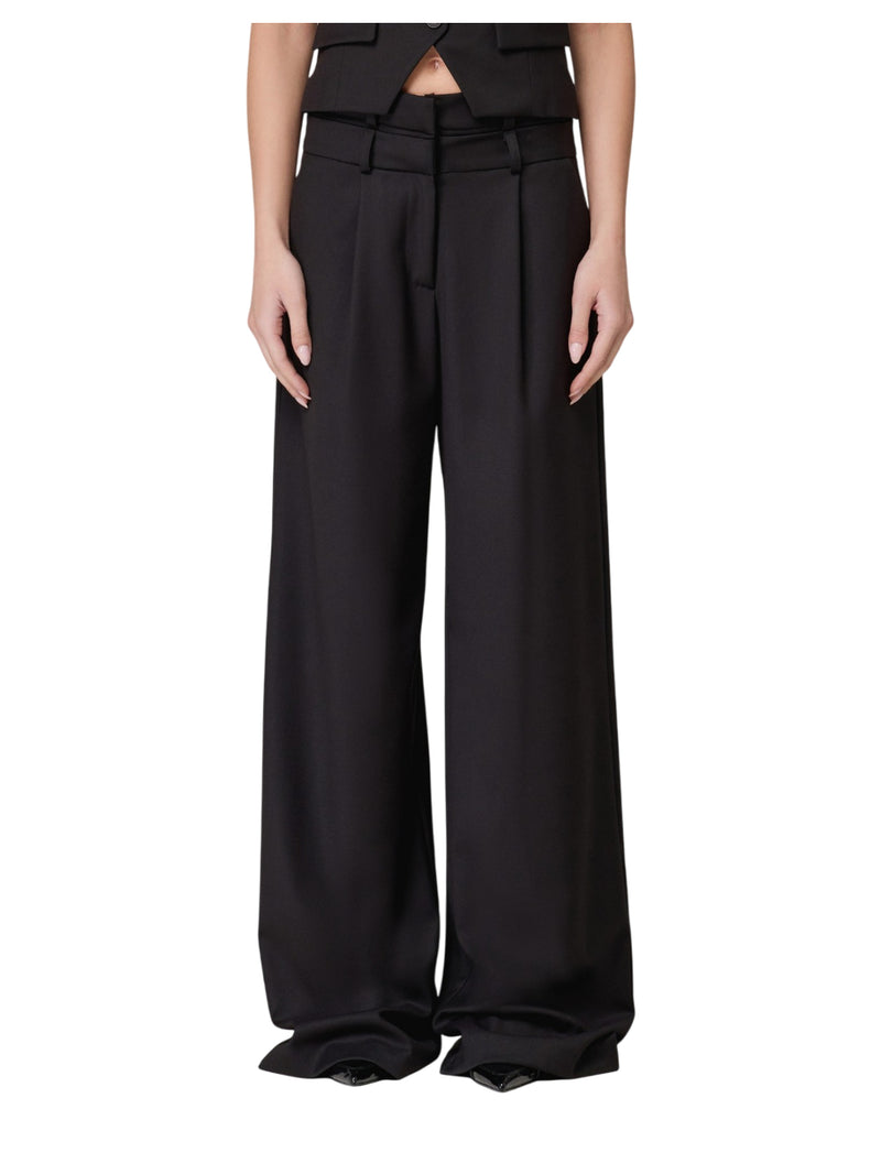 Hinnominate pantalone vita alta con doppio cinto