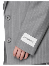 Hinnominate giacca gessata con spalline