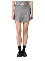 Hinnominate gonna gessatacorta a pantaloncinoa pieghe