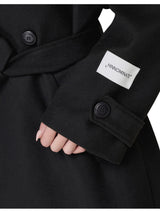 Hinnominate cappotto over in panno con cintura