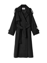 Hinnominate cappotto over in panno con cintura