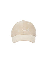 MC2 Saint Barth cappellino da baseball in velluto a coste con logo ricamato