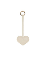 MC2 Saint Barth bag charm a cuore in pelle bianca