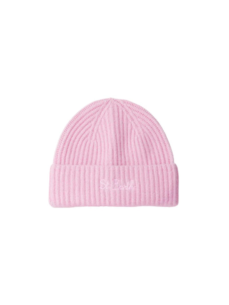MC2 Saint Barth cappello da donna in lana elasticizzata pink Moss