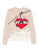 MC2 Saint Barth maglione New Queen con stampa e ricamo cartolina Lovovia