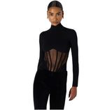 Body bustier in maglia