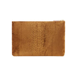 Pochette in velluto con stampa cocco