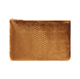 Pochette in velluto con stampa cocco