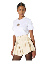 T-shirt in jersey con logo gioiello