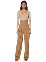 Pantaloni in gabardina fluida