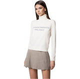 Maglia dolcevita con intarsio