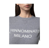 Maglia paricollo con intarsio