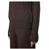 Maglia cappuccio con ricamo