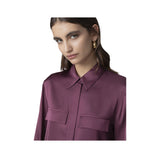 Camicia regular con abbottonatura nascosta e piping
