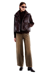 Gilet Piumino in Ecopelle