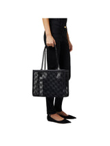 Elisabetta Franchi shopper grande in rete flock