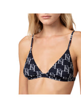 Elisabetta Franchi costume a due pezzi in lycra stampa logo