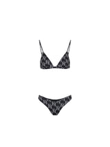 Elisabetta Franchi costume a due pezzi in lycra stampa logo