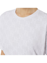 Elisabetta Franchi T-shirt in jersey stampa logo flock