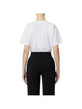 Elisabetta Franchi T-shirt in jersey stampa logo flock