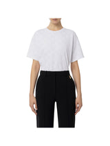 Elisabetta Franchi T-shirt in jersey stampa logo flock