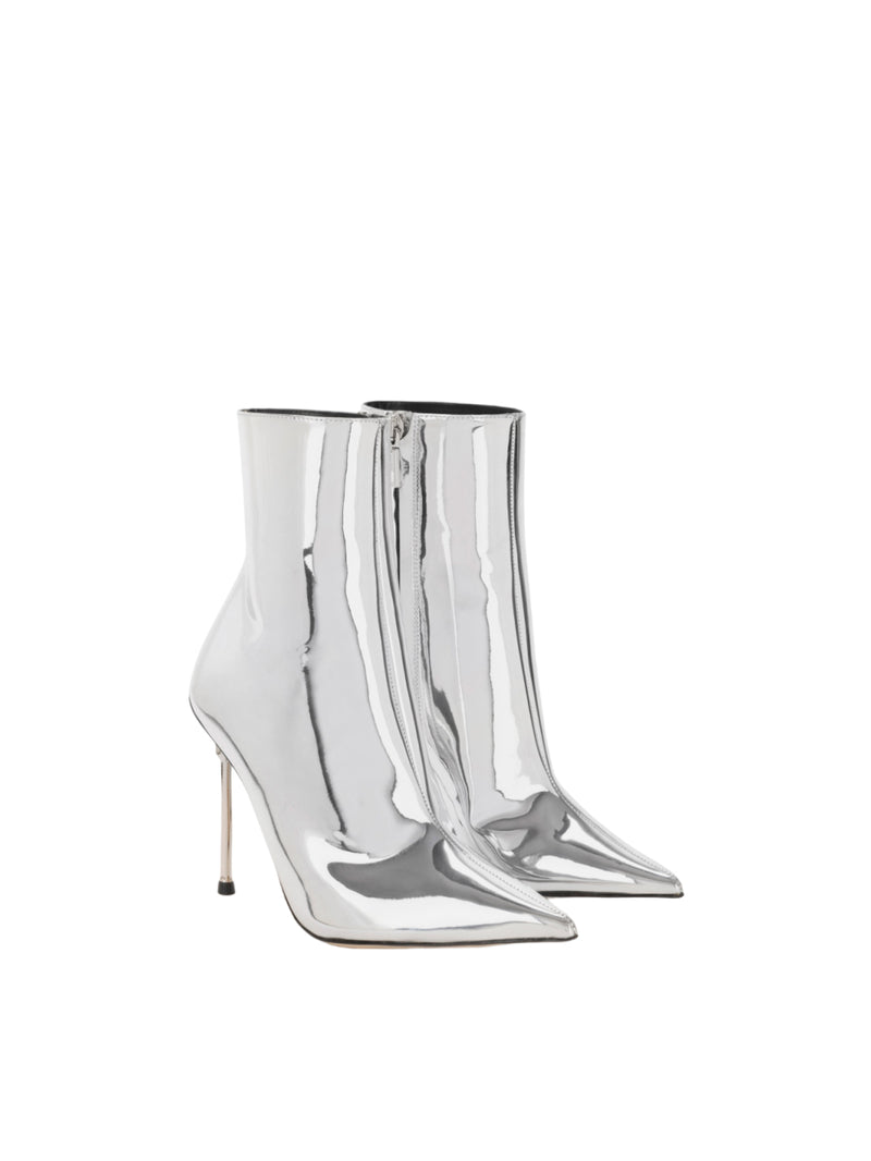 Elisabetta Franchi tronchetti in tessuto specchiato
