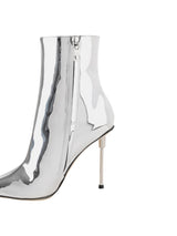 Elisabetta Franchi tronchetti in tessuto specchiato