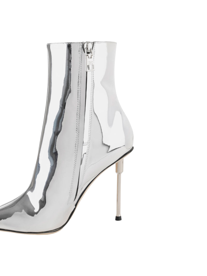 Elisabetta Franchi tronchetti in tessuto specchiato