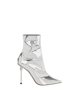 Elisabetta Franchi tronchetti in tessuto specchiato