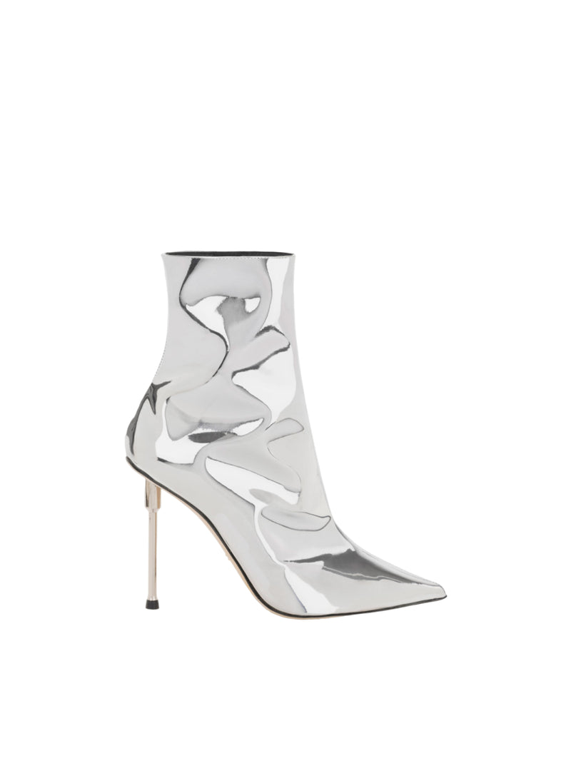 Elisabetta Franchi tronchetti in tessuto specchiato