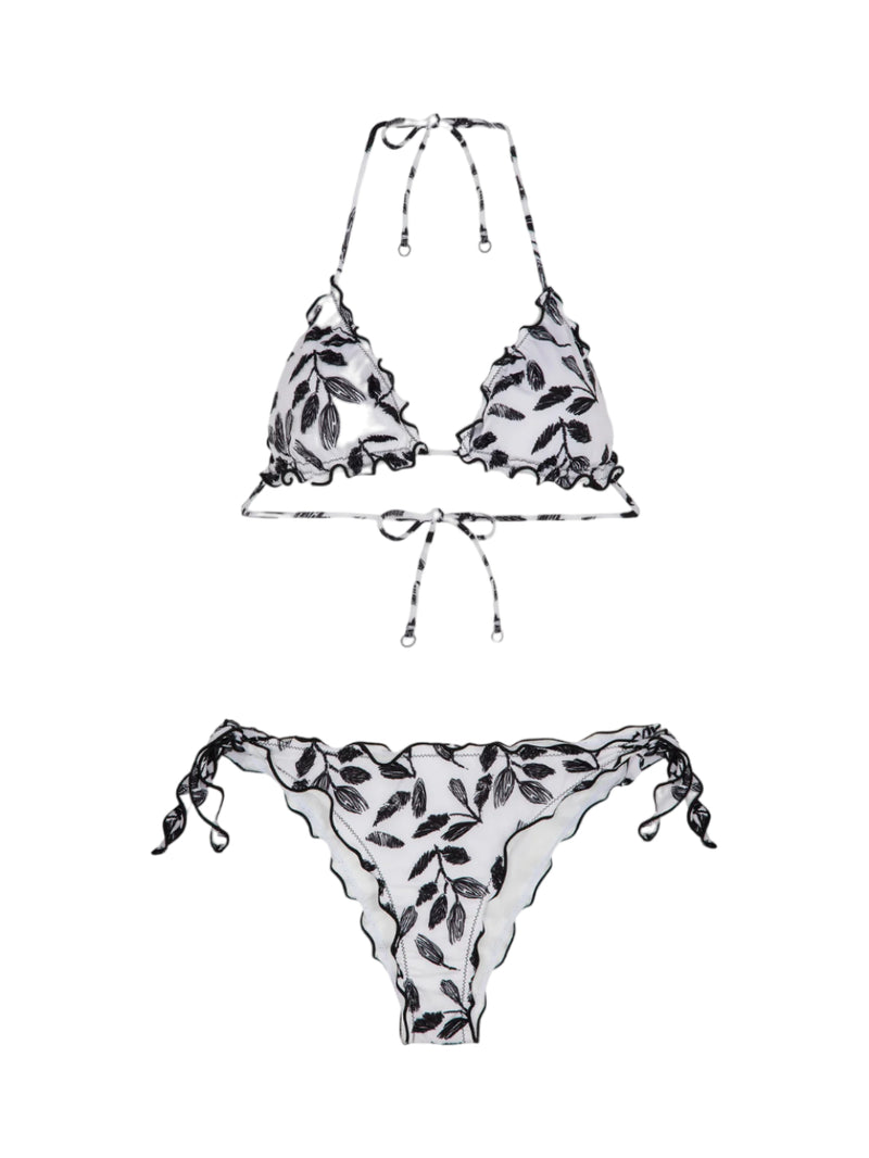 ME FUI BIKINI TRIANGOLO FROU FROU E SLIP NODI REGOLABILE TWIST