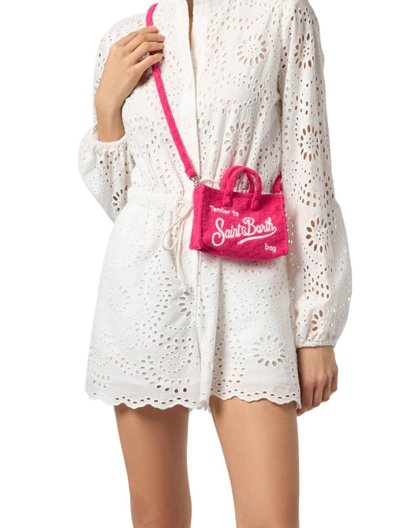 MC2 Saint Barth porta cellulare in spugna fuxia goffrata