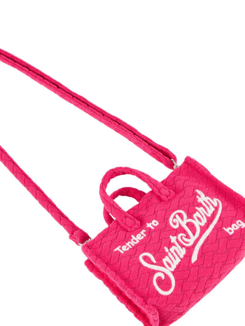 MC2 Saint Barth porta cellulare in spugna fuxia goffrata