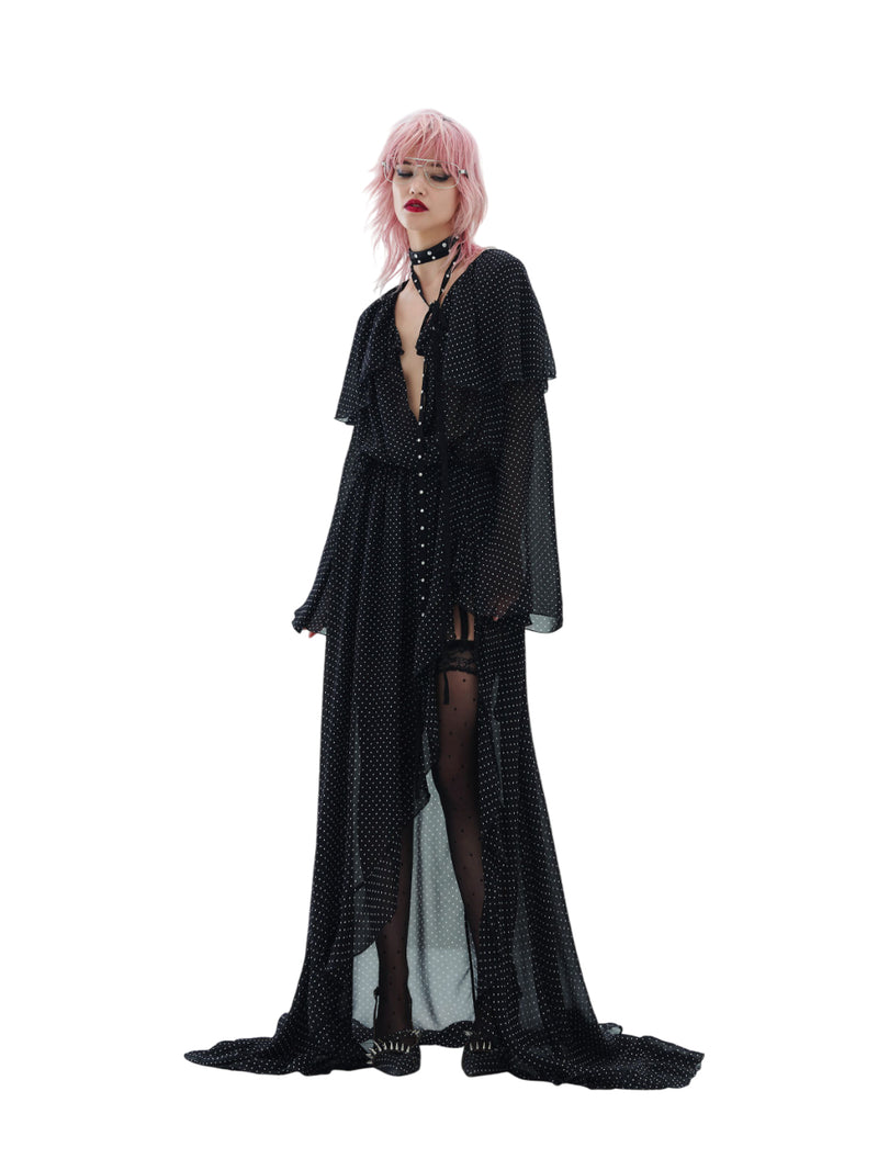 Aniye By abito Cape Long Dress Lily