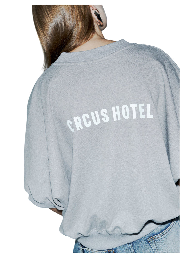 Circus Hotel Felpa cropped maniche corte.