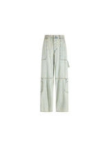 Circus Hotel jeans cinque tasche cargo rete strass