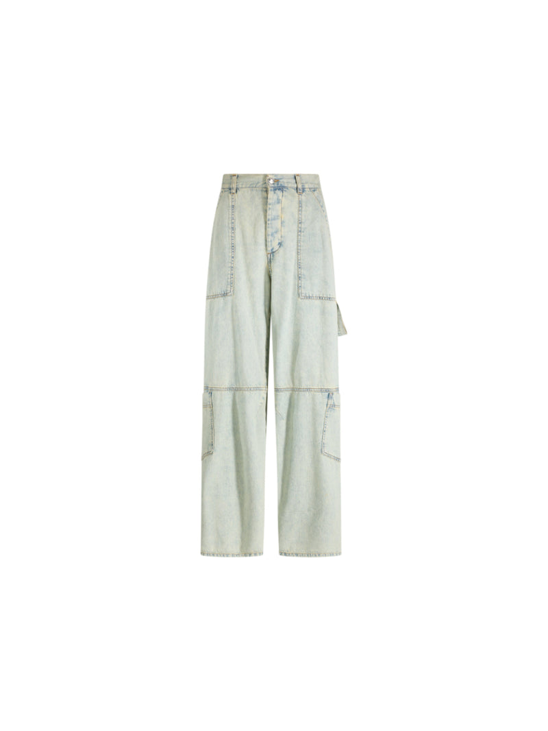 Circus Hotel jeans cinque tasche cargo rete strass