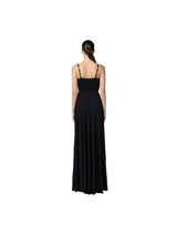 Elisabetta Franchi abito Red Carpet in jersey lurex con fiore ricamato