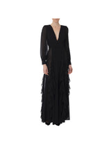 Elisabetta Franchi abito Red Carpet in georgette con ruches