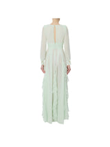 Elisabetta Franchi abito Red Carpet in georgette con ruches
