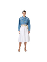 Elisabetta Franchi giubbotto corto oversize in denim