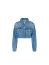 Elisabetta Franchi giubbotto corto oversize in denim