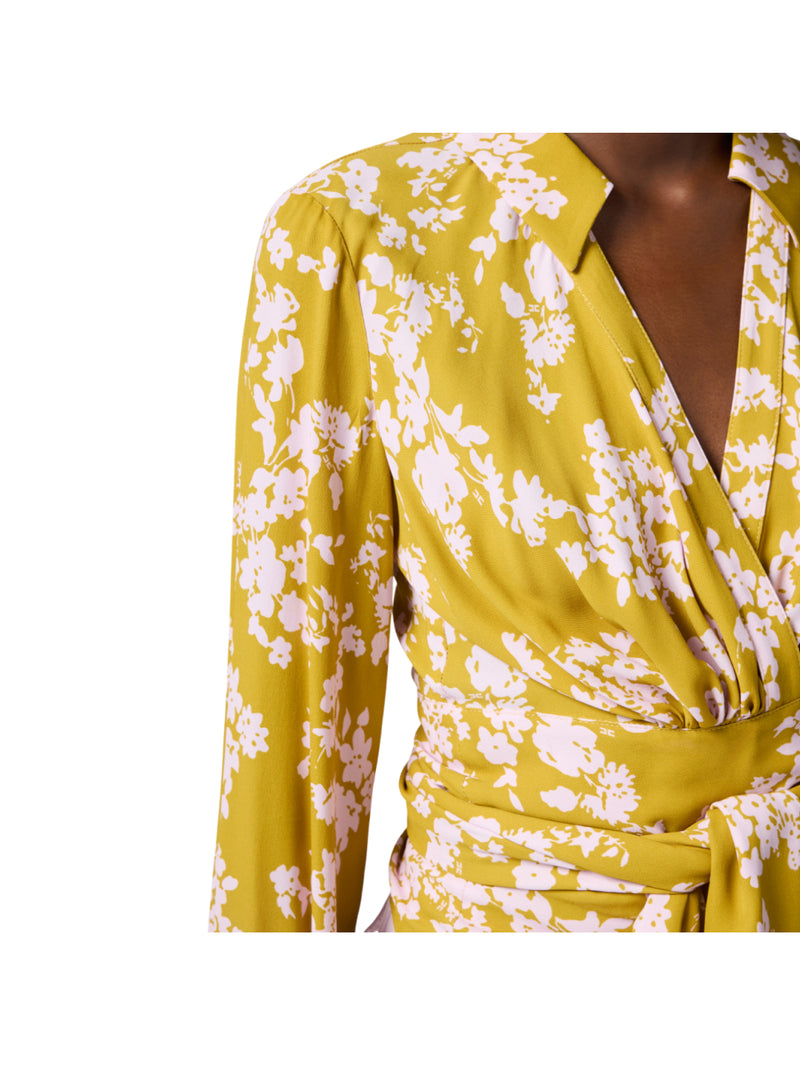 Elisabetta Franchi camicia in georgette con fusciacca