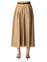 Elisabetta Franchi gonna in satin con cintura