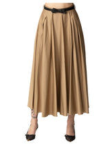 Elisabetta Franchi gonna in satin con cintura