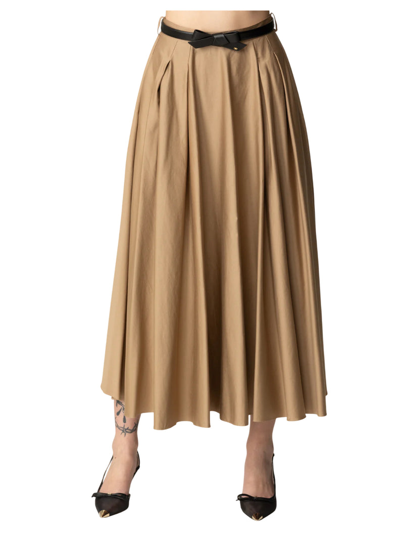 Elisabetta Franchi gonna in satin con cintura