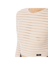 Elisabetta Franchi top in maglia traforata