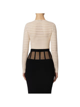 Elisabetta Franchi top in maglia traforata